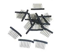WRITWAA Peigne Postiche 7 Dents Acier Lot De 10 Accessoires Pour Extensions Cheveux Et Fixation Solide