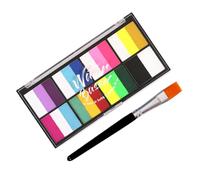 WRITWAA Peinture Visage Colorée Couleurs Water Soluble Séchage Rapide Kit Maquillage Corporel Sans Danger Pour Halloween Carnaval Fêtes Spectacles