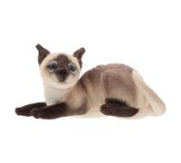 WRITWAA Peluche Chat Siamois, 30 cm, Chat en Peluche Mignon à Câliner, Chatons en, Décoration de Chambre d'enfant, Cadeau de Collection pour Enfants