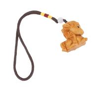 WRITWAA Pendentif Cheval Miniature Statue Bois Décoration Intérieur Figurine Animalière Sculptée Petite Cheval Zodiaque Chinois Ornement Bureau