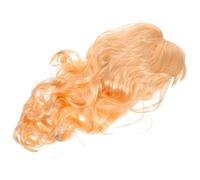 WRITWAA Perruque blonde bouclée et ondulée, longue et blonde, perruque princesse déesse avec frange, cheveux en fibre synthétique pour fête, Halloween et jeu de rôle