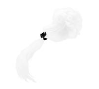 WRITWAA Perruque De Juge Blanche Ondulée Pour Avocat Costume De Cosplay Et Performances Sur Scène Idéale Pour Fêtes Et Événements Costumés
