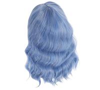 WRITWAA Perruque Mi-longue Ondulée Pour Femme Avec Au Milieu Perruque Synthétique Résistante Chaleur