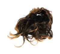 WRITWAA Perruque Mulet Noire Style Disco Pour Déguisement Halloween Fête De Carnaval Cosplay Homme Cheveux Longs