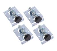 WRITWAA Pieds de Meubles Réglables 4 Pièces Argenté en Fer Épais | Protection du Sol, Installation Facile, , Niveau Stable pour Mobilier et Rangement