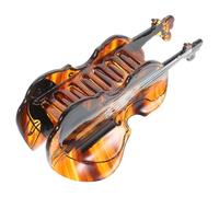 WRITWAA Pince à Cheveux Griffe Antidérapante de Requin Violoncelle en Acétate Maintien Stable pour Femmes et Filles pour Performances Musicales