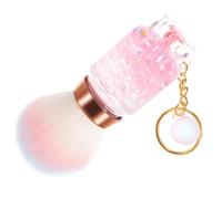 WRITWAA Pinceau à Blush et Fond de Teint Porte-Clés de Réservoir d'Essence, Poils Doux pour Maquillage de Voyage Féminin