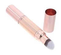 WRITWAA Pinceau De Maquillage Double Extrémité Rétractable Pour Fond De Teint Et Anti- Pinceau à Outil De Maquillage Couleur Rose Doré