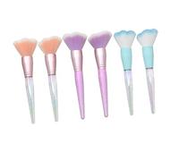 WRITWAA Pinceau Maquillage Poudre Professionnel Chat Grand Manche Plastique Rose Dégradé pour Cosmétique Visage Kit Beauté