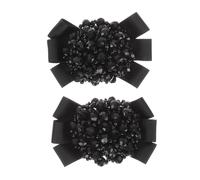 WRITWAA Pinces à Chaussures Nœud Ruban Cristal Décoratif pour Escarpins et Sandales Bijoux de Chaussures Élégants pour Femmes et Cadeaux