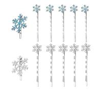 WRITWAA Pinces à Cheveux pour Accessoires Coiffure Élégants Flocons de Neige Lot de 12 en Alliage Brillant Lors de Banquets et Anniversaires