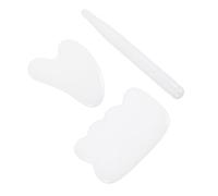 WRITWAA Planche Gua Sha Jade Naturel Kit De Plaques De Grattage Outil De Massage Corporel Pour Visage Et Corps