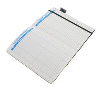 WRITWAA Planificateur Budgétaire Mensuel en Cuir Pu Noir Objectifs D'économies et Organisation Portable pour Bureau et Domicile