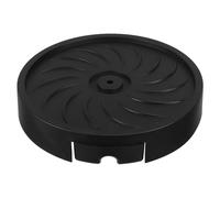 WRITWAA Plateau à Plantes Rond 26 CM avec roulettes Noires Bac Récupérateur d'eau Intégré Support Amovible pour Pots de Fleurs Intérieur et Extérieur Chariot Mobile pour Jardinières