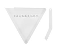 WRITWAA Plateau triangulaire à médicaments : Pilulier de pharmacie - Plateau blanc pour compter les pilules - à médicaments avec bec verseur lisse pour organiser les du quotidien