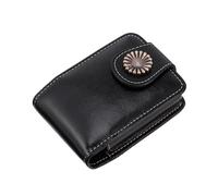WRITWAA Pochette à Rouges à Lèvres Petite Format PU Cuir Noir avec Miroir Intégré pour Femme Portable Présent Pratique Usage Quotidien