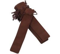WRITWAA Pochette à Stylos en Velours Double Face Épais Cordon de Serrage, 15 Pièces, Couleur Café, Étuis à Stylos Résistants la Poussière et Pochettes de Rangement pour Bureau et École