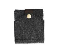 WRITWAA Pochette De Rangement pour Trousse De Maquillage Feutre Mini Boîte à Boutons-Pression Carrée