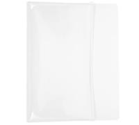 WRITWAA Pochette Magnétique Transparente A4 en PVC Blanc 24X305 CM Aimant Souple Paquet de Rangement Mural pour Documents Porte-Papier Magnétique Pratique pour Tableau Blanc et