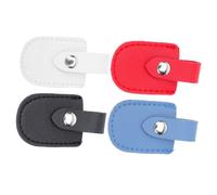 WRITWAA Pochette Protège-ciseaux à Manucure 4 Pièces Taille Moyenne en Pu Multifonction pour Professionnels et Particuliers, Protection Cuticules Facile à Transporter pour Salon ou Usage Personnel