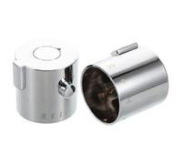 WRITWAA Poignée du Mixeur, Robinet D'évier, Plastique Argenté, Réparation de Volant de Robinet, Compatibilité, Installation Facile, Accessoires Inclus pour Entretien de Robinetterie