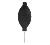 WRITWAA Poire à Presser en Silicone Noire Grosse Taille pour Nettoyage des Oreilles Yeux, Embout Long Ergonomique, Outil de Lavage Auriculaire et Oculaire, Aspirateur Auriculaire