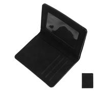WRITWAA Porte-Cartes Multifonction Vertical en Cuir Synthétique Noir, Étui Compact pour Cartes de Crédit, Adapté aux Déplacements Professionnels et Usage Quotidien pour Homme