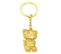 WRITWAA Porte-clés Année Du Tigre Charme De Porte-clés De Noël Peluche Porte-clés Tigre Du 2022 Titulaires Mousqueton Ornement De Porte-clés Bracelets Bar Métal (fer) Golden
