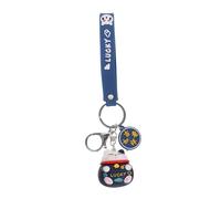 WRITWAA Porte-clés chat porte-bonheur autocollant en peluche pour le mur puzzle porte-clés mignon accessoire porte-clé mignon porte-clés porte-clés mignon porte-clés chaîne PVC colle souple rose, bleu