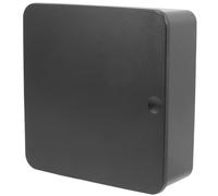 WRITWAA Porte-clés Magnétique Mural sans Perçage 1 Pièce Support de Rangement Noir, Organisateur de Clés Mural Moderne, Étagère Murale Compacte pour Entrée et Bureau