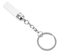 WRITWAA Porte-clés Transparent Avec Flacon Pour Huiles Essentielles Et Parfums Accessoire Esthétique Multifonction Pour à Et Décoration Suspendue Dimensions