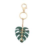 WRITWAA Porte-clés Verte Inoxydable Pendentif Décoratif Multifonction pour Sac Porte-badge Résistant et Élégant