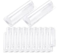 WRITWAA Porte-Gloss à Lèvres Transparent en PVC 60 Pièces Dômes en Plastique, Spacieux et Visible, pour Cartes et Billets, pour Artisanat DIY