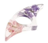 WRITWAA Porte-page Anneau pour Pouce de Fleur Résine, Marque-page Créatif Miniature, Support de Pages Lecture, Accessoire Léger pour Amoureux des Livres, Bureau et Présent