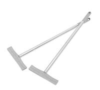 WRITWAA Poteaux en Acier Inoxydable 2 Pièces 60 CM, Tiges Porte-Panneaux pour Signalétique de Campagne Électorale et Cérémonies en Plein Air