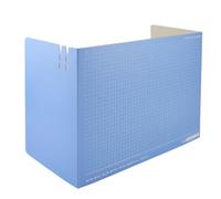 WRITWAA Protection de Bureau PP Grand Format Cloison Séparatrice Pratique pour Bureau et École Écran de Confidentialité Fonctionnel Installation Facile Couleurs Couleur