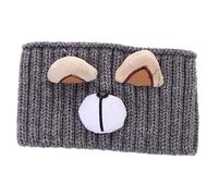 WRITWAA Protection Du Front En Bande Satin Bandeaux De Mode Accessoires De Cheveux Des Filles Faire La Fête Bande De Cheveux Au Crochet Bandeaux Larges Groupe Tricot Grey