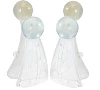 WRITWAA Protection en Silicone pour Cornes de Bœuf - 2 Paires - Manchons Anti-Collision Robustes et Solides pour Veaux - Accessoires d’Élevage Bovin pour Éviter les Blessures