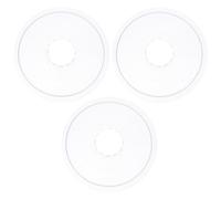 WRITWAA Protège-chaîne Pack de 3 Pièces Blanc de Vélo en Plastique Léger et Élégant, Protection de Volant D'inertie et Rayons pour VTT et Vélos de Route pour Sorties en Plein Air