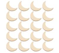 WRITWAA Puce en Bois de Lune 4 CM X 25 MM Lot de 20 Tranches Brutes pour Projets Artistiques et Découpage à Usage Éducatif