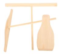 WRITWAA Râteau à Crêpes en Bois 3 Pièces avec Étaleur Rond et Spatule Fine, Kit Ustensiles pour Crêpière, Accessoire la Cuisine Ménagère pour Répartition Uniforme de Pâte, Petit-déjeuner