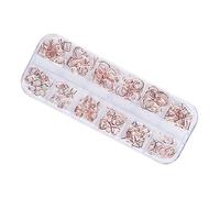 WRITWAA Rivets Métal Décorations Ongles Accessoires Nail Art Diy Ornements Manucure Style Boîte De Breloques Ongles Naturels Ou Artificiels