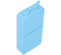 WRITWAA Rouleau de Glace Visage Yeux en Silicone Bleu Compact et Léger Outil de Soins du Visage Portable pour Femmes Beauté du Corps
