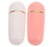 WRITWAA Rouleaux De Massage Absorbant L'huile Visage En Pierre Volcanique 2 Pièces Compact Contrôle Sébum Peau Grasse Outil Soin Visage Portable