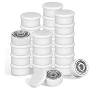 WRITWAA Roulement Rotatif en Plastique Blanc Axe Rotatif Compatible 40pcs Accessoires Bijoux pour Nail Art DIY pour Création Ongles 3d