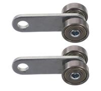 WRITWAA Roulettes en Acier Double Roulement Conception Silencieuse Lot de 2 Capacité 50kg Trou de Vis 8mm pour Porte Coulissante Portes et Fenêtres