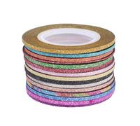 WRITWAA Rubans Adhésifs Nail Art 2 MM 14 Couleurs Mates Ligne Or et Argenté Autocollants Ongles DIY Set Manucure Femme Décoration d'Ongles Précise et Facile à Utiliser