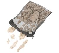 WRITWAA Sable de Corail, Média Filtrant Réutilisable pour Aquarium Filet | Grosse Surface Utile, Formes Irrégulières, Aspect Beige , Adapté aux Chambres Filtrantes, Bassins Plantés et Crevettes