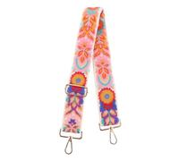 WRITWAA Sac à Main à Fleurs Brodées Sangle De Guitare Large Réglable Pour Ukulélé Et Banjo Bandoulière Pratique Avec Compartiment De Portefeuille