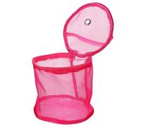 WRITWAA Sac de Rangement Tricot Crochet Nylon Résistant avec Poignée Filet Sac à Laine et Aiguilles Portable pour Projets de Tricotage Petits et Moyens Rosé
